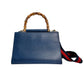 GUCCI Handbag 470271 Leather, Bamboo blue Bamboo leather 2way Women Used Authentic