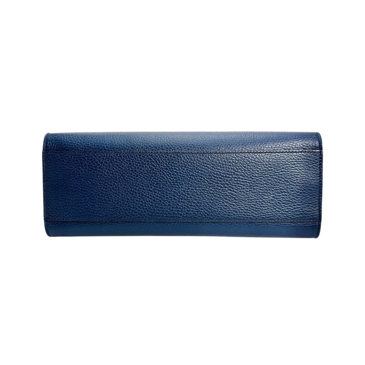 GUCCI Handbag 470271 Leather, Bamboo blue Bamboo leather 2way Women Used Authentic