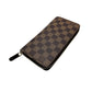 LOUIS VUITTON Long Wallet Purse N41661 Damier canvas Brown Long Wallet Purse Damier Zippy wallet unisex(Unisex) Used Authentic