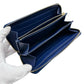 LOUIS VUITTON Long Wallet Purse M90018 Monogram Vernis blue Long Wallet Purse Monogram Vernis Ikat flower unisex(Unisex) Used Authentic