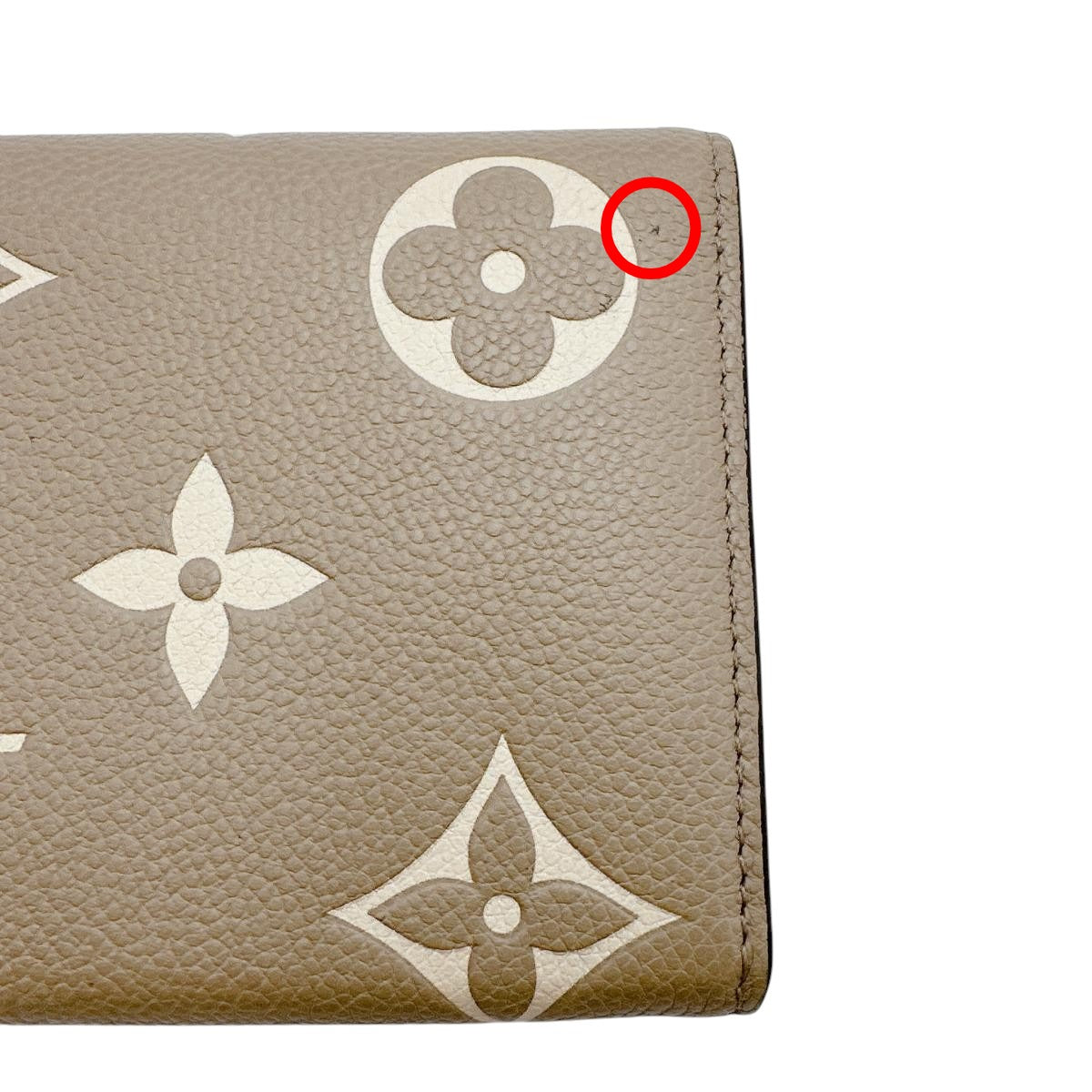 LOUIS VUITTON Long Wallet Purse M81049 Monogram Ann Platt beige Flap-type long wallet Monogram Ann Platt Portefeuille Sara Women Used Authentic