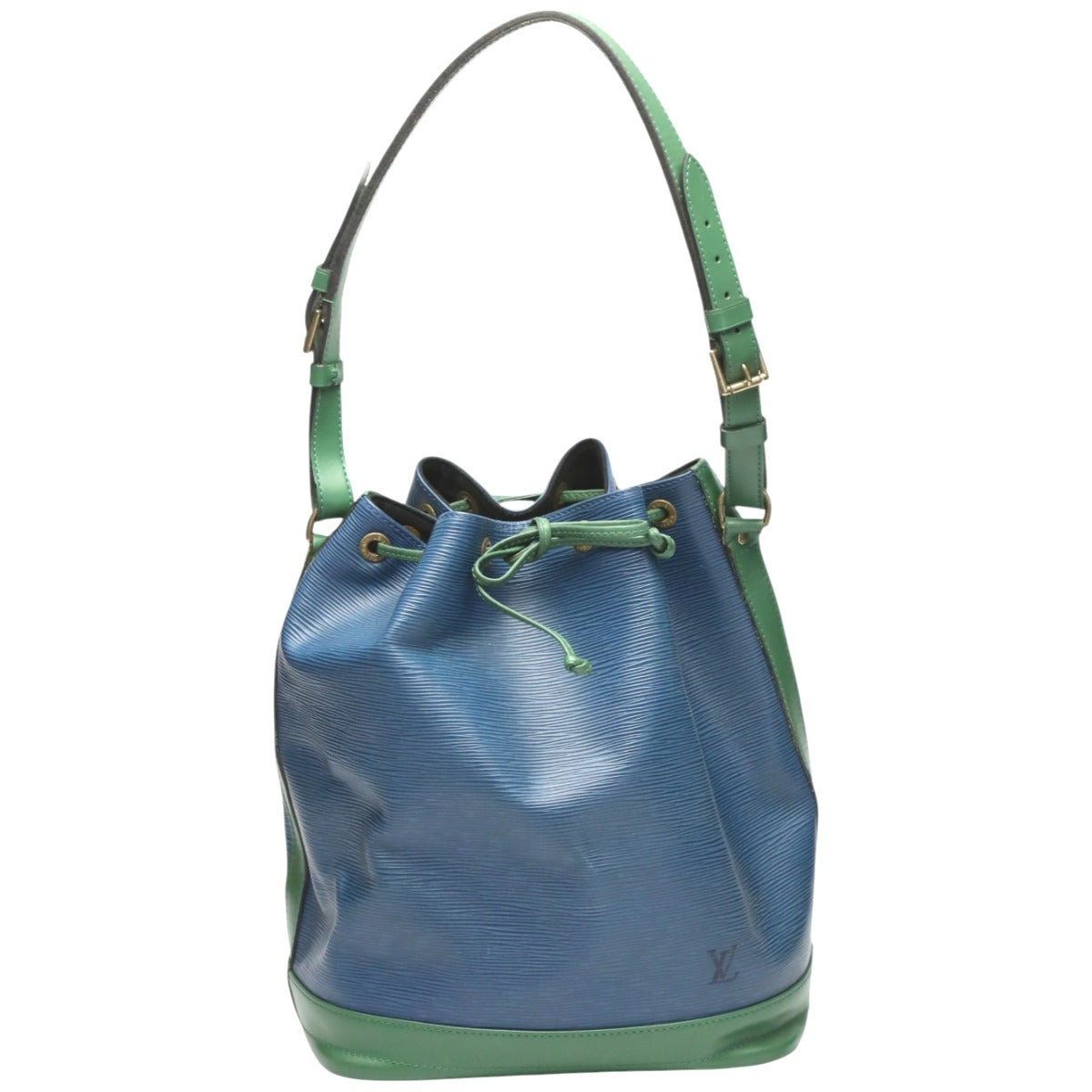 LOUIS VUITTON Shoulder Bag M44044 Epi Leather Blue x green Epi Noe