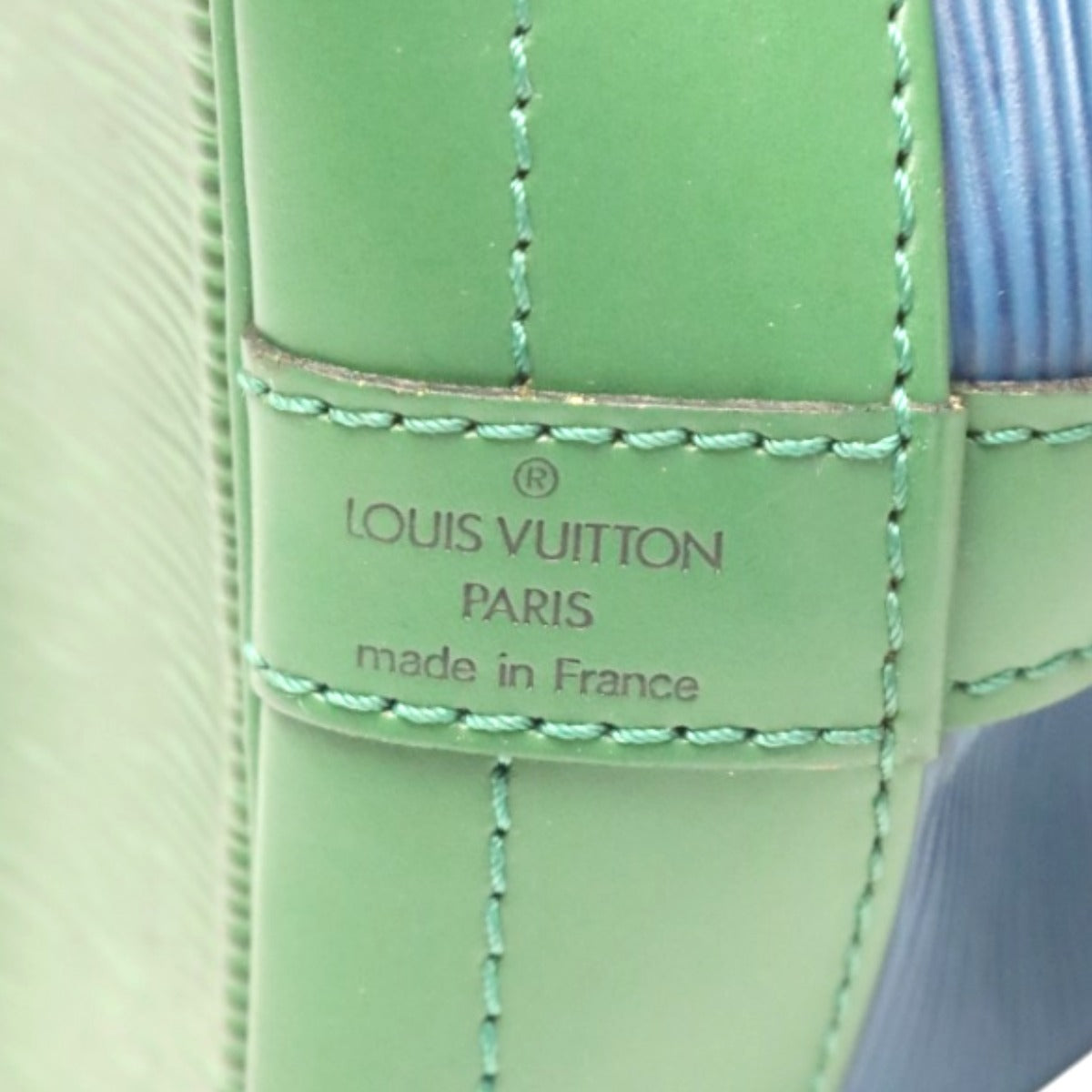 LOUIS VUITTON Shoulder Bag M44044 Epi Leather Blue x green Epi Noe