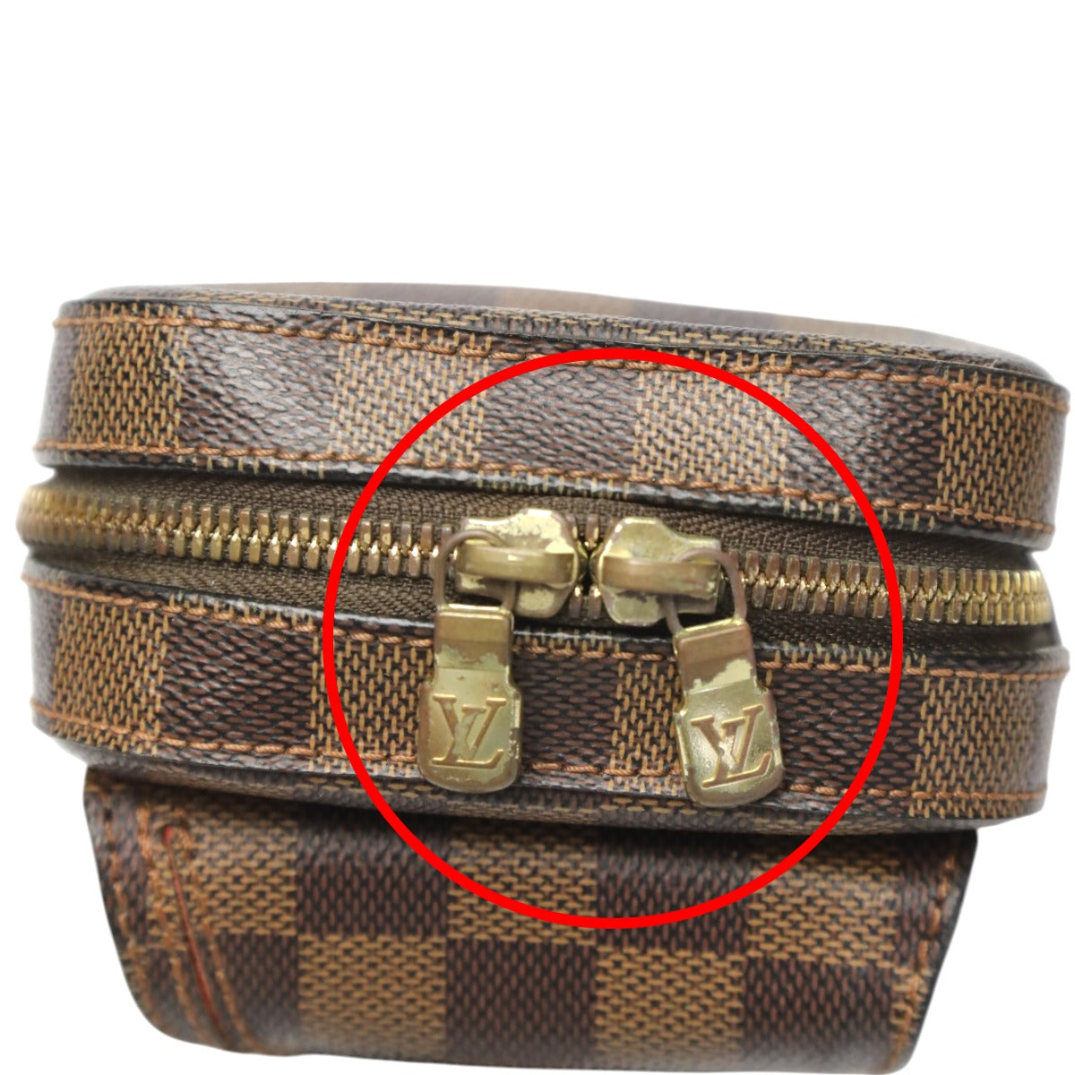 LOUIS VUITTON Sling bag N51994 Damier canvas Ebene Waist pouch Damier Geronimos unisex(Unisex) Used Authentic