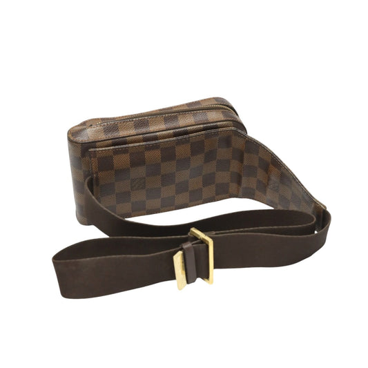 LOUIS VUITTON Sling bag N51994 Damier canvas Ebene Waist pouch Damier Geronimos unisex(Unisex) Used Authentic