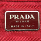 PRADA Backpack Nylon Red With logo Women Used Authentic