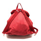 PRADA Backpack Nylon Red With logo Women Used Authentic