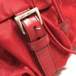 PRADA Backpack Nylon Red With logo Women Used Authentic