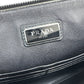 PRADA Clutch bag 2NG001 Safiano leather black logo rabbit mens Used Authentic
