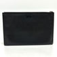 PRADA Clutch bag 2NG001 Safiano leather black logo rabbit mens Used Authentic