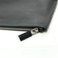 PRADA Clutch bag 2NG001 Safiano leather black logo rabbit mens Used Authentic