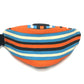 PRADA Pouch 2NE053 canvas Orange x blue Triangle logo Clutch bag mens Used Authentic