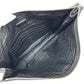 PRADA Clutch bag 2VN014 leather black triangle plate