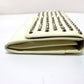 PRADA Long Wallet Purse leather white Wallet bag Studs Women Used Authentic