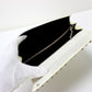 PRADA Long Wallet Purse leather white Wallet bag Studs Women Used Authentic