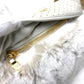 PRADA Clutch bag Fur / Leather off white Women Used Authentic