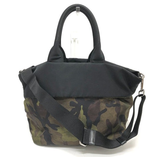 PRADA Handbag B1959 Nylon khaki Camouflage camouflage Women Used Authentic