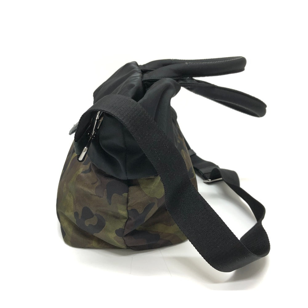 PRADA Handbag B1959 Nylon khaki Camouflage camouflage Women Used Authentic