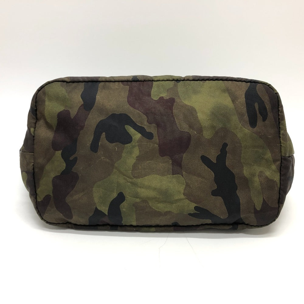 PRADA Handbag B1959 Nylon khaki Camouflage camouflage Women Used Authentic