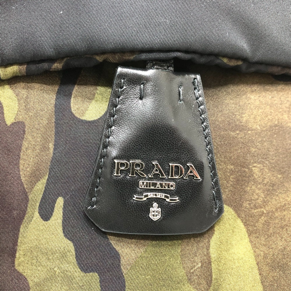 PRADA Handbag B1959 Nylon khaki Camouflage camouflage Women Used Authentic