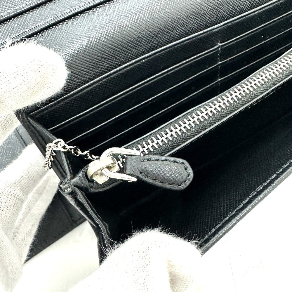 PRADA Folded wallet 1MH132 Nylon black Triangle logo plate