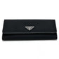 PRADA Folded wallet 1MH132 Nylon black Triangle logo plate