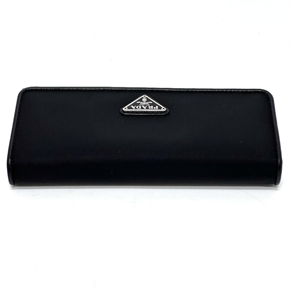 PRADA Folded wallet 1MH132 Nylon black Triangle logo plate