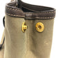 PRADA Handbag 1BA172 Nylon jacquard / leather khaki Logo jacquard Women Used Authentic