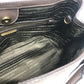 PRADA Handbag 1BA172 Nylon jacquard / leather khaki Logo jacquard Women Used Authentic