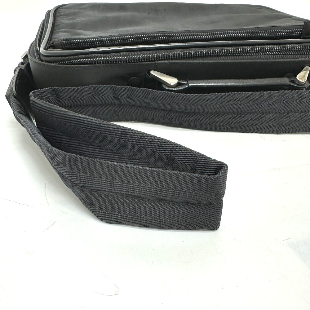 PRADA Business bag V147S Nylon black triangle plate