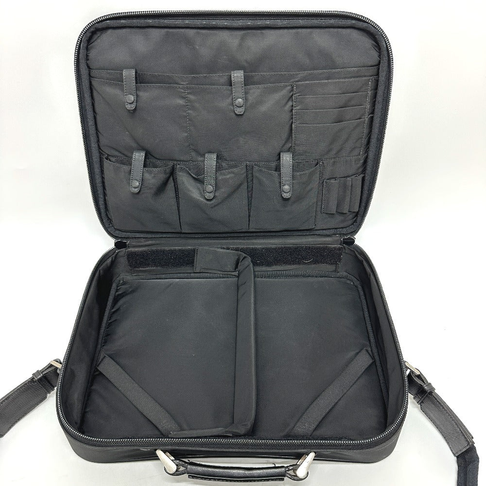 PRADA Business bag V147S Nylon black triangle plate