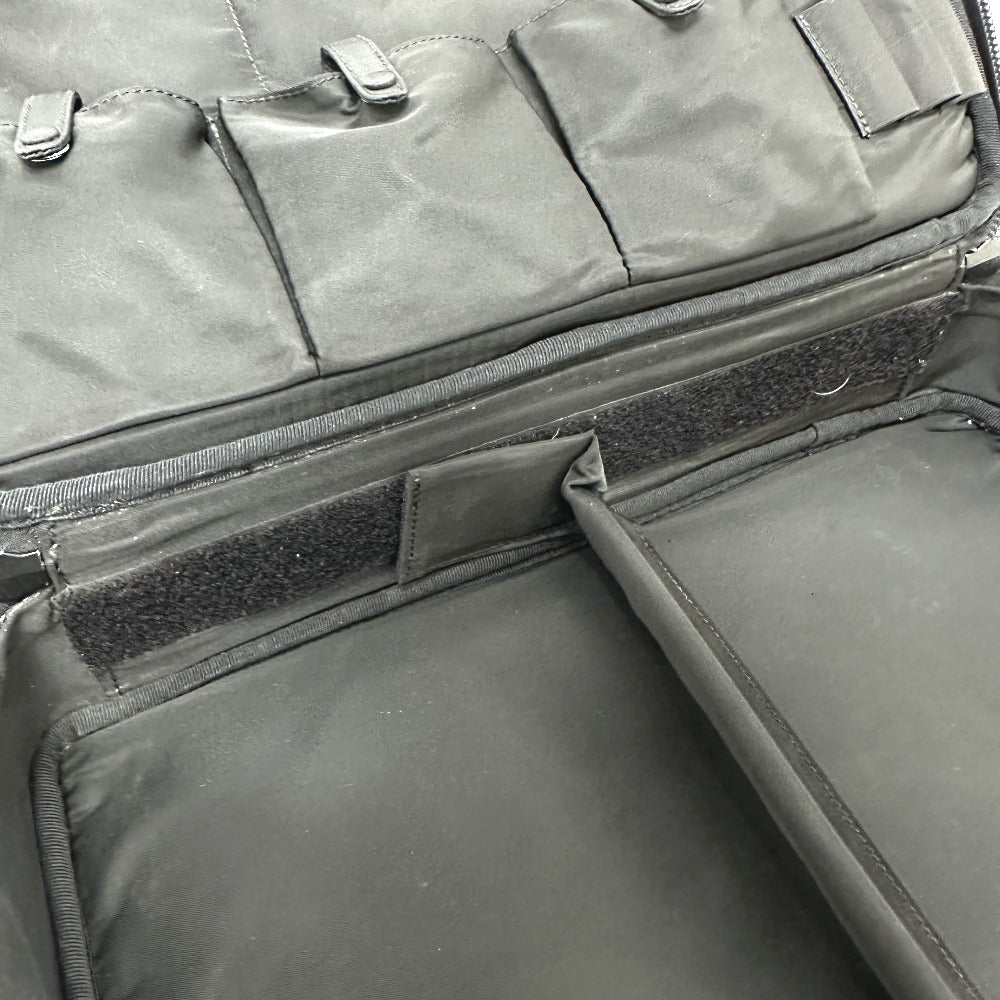 PRADA Business bag V147S Nylon black triangle plate