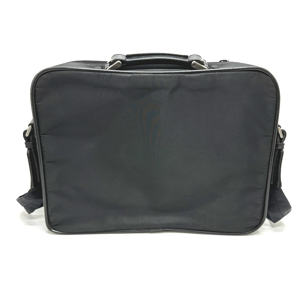 PRADA Business bag V147S Nylon black triangle plate