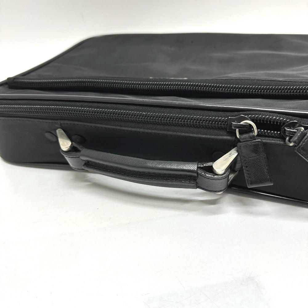 PRADA Business bag V147S Nylon black triangle plate