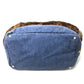 PRADA Tote Bag BN2182 Denim / fake fur / suede blue Fur with bag Canapa Women Used Authentic