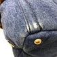 PRADA Tote Bag BN2182 Denim / fake fur / suede blue Fur with bag Canapa Women Used Authentic