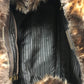 PRADA Tote Bag BN2182 Denim / fake fur / suede blue Fur with bag Canapa Women Used Authentic