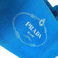 PRADA Tote Bag canvas blue Canapa logo Women Used Authentic
