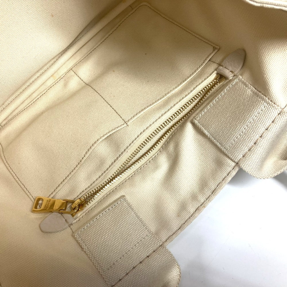 PRADA Tote Bag BN1877 canvas White type Canapa Women Used Authentic