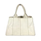 PRADA Tote Bag BN1877 canvas White type Canapa Women Used Authentic
