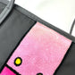 PRADA Tote Bag 1BG065 Nylon, Velour black Kaye trompe l'oeil Women Used Authentic