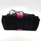 PRADA Tote Bag 1BG065 Nylon, Velour black Kaye trompe l'oeil Women Used Authentic