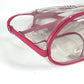 PRADA Tote Bag Plastics pink beach bag with pouch logo Canapa