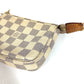 LOUIS VUITTON Handbag N58010 Damier Azur Canvas white Damier Azur Mini Pochette Accessoires Women Used Authentic