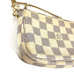 LOUIS VUITTON Handbag N58010 Damier Azur Canvas white Damier Azur Mini Pochette Accessoires Women Used Authentic