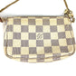 LOUIS VUITTON Handbag N58010 Damier Azur Canvas white Damier Azur Mini Pochette Accessoires Women Used Authentic