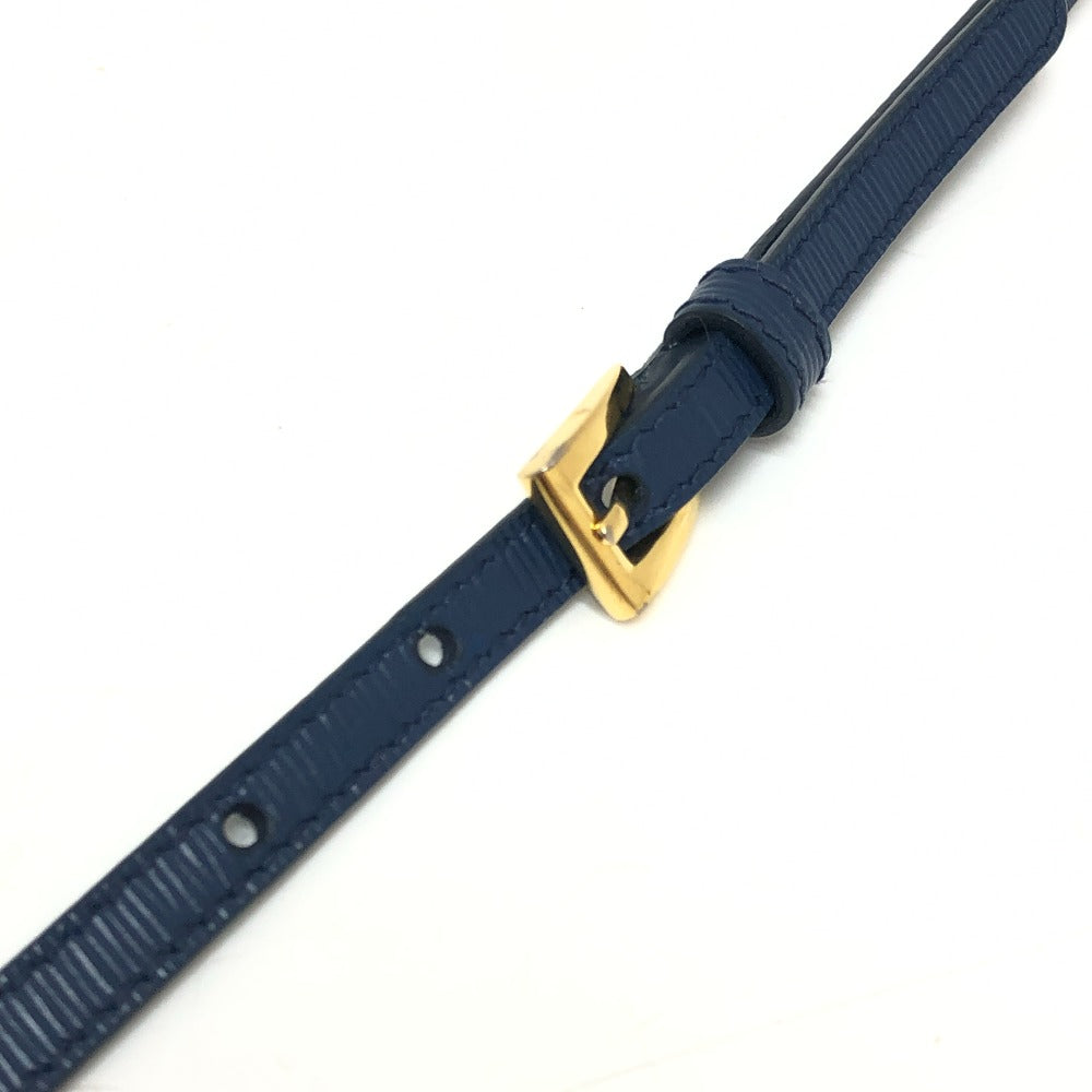 PRADA Shoulder Bag 1BP016 leather blue Bag logo wallet mini bag party bag