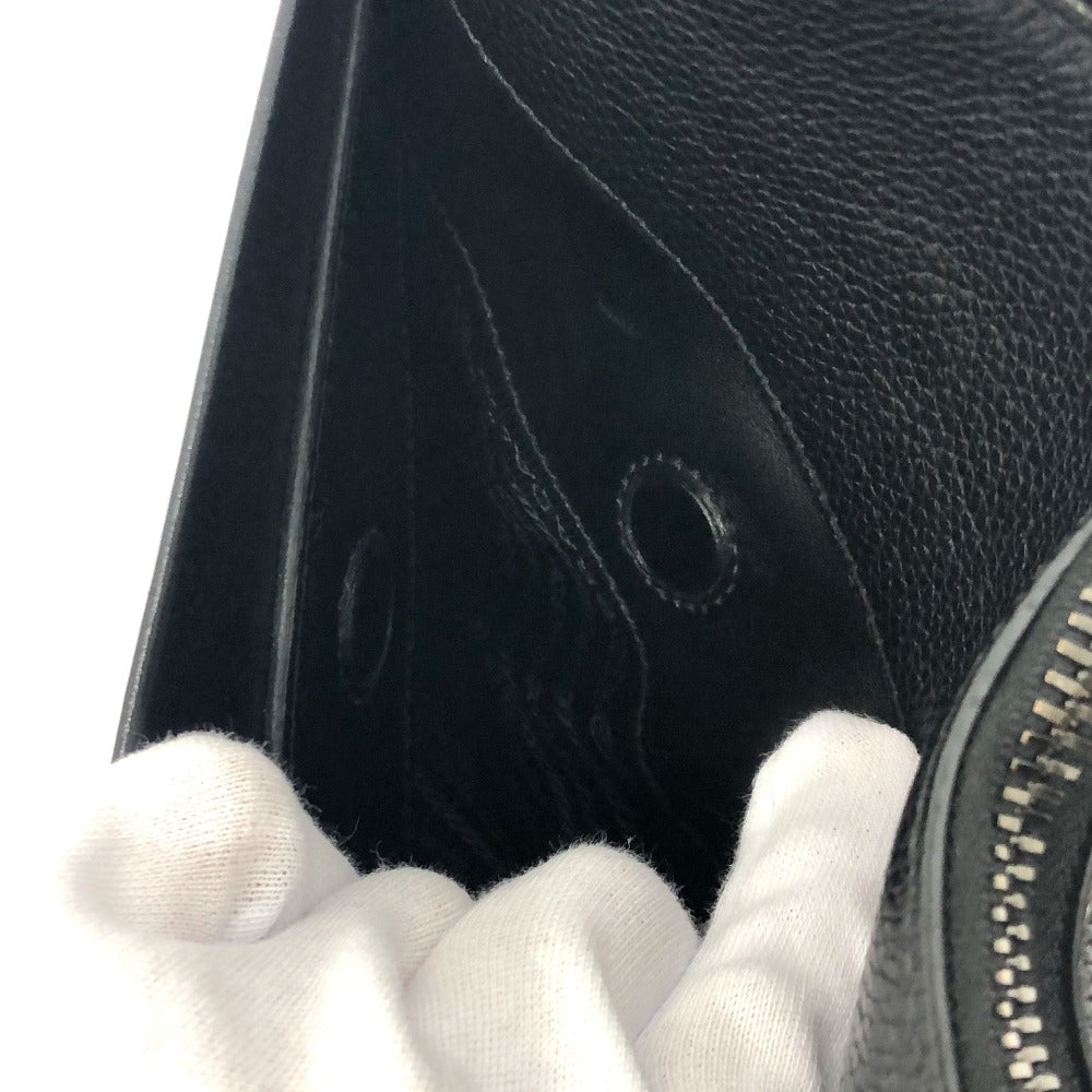 PRADA Shoulder Bag 2VH013 leather black Triangular plate mens Used Authentic