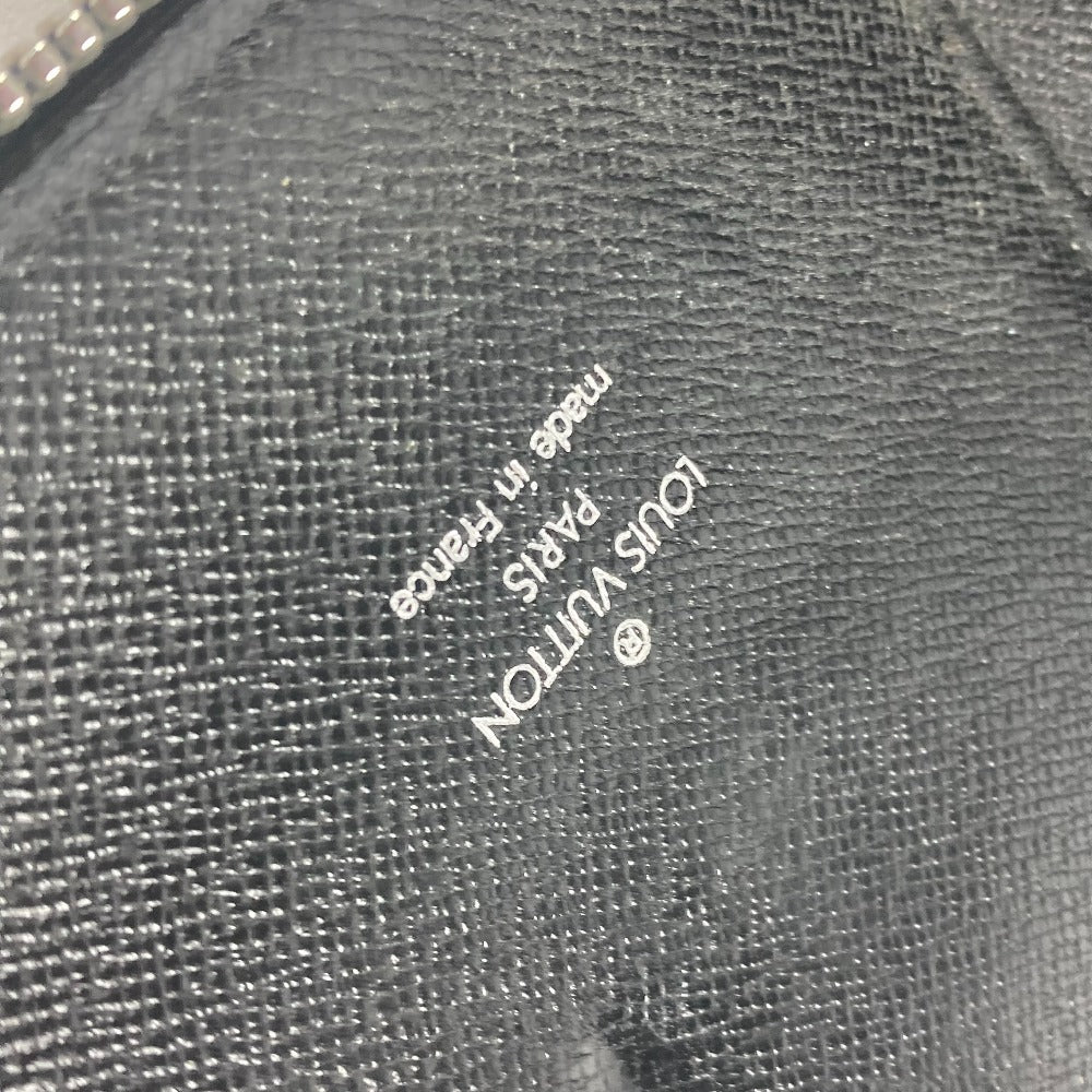 LOUIS VUITTON Long Wallet Purse M30652 Taiga Leather black Taiga Organizer Atoll mens Used Authentic