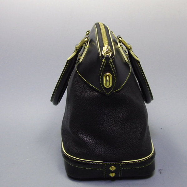 LOUIS VUITTON Handbag M91875 Calfskin Noir (Black) Handbag Suhari LockitPM Women Used Authentic